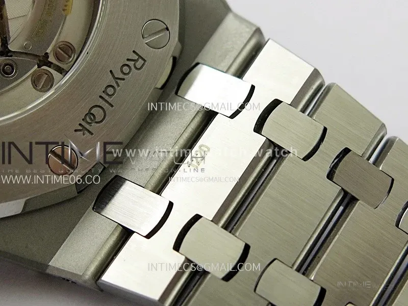 Royal Oak 41mm 15410 Frosted SS ZF 1:1 Best Edition Blue Textured Dial on SS Bracelet SA3120 Super Clone
