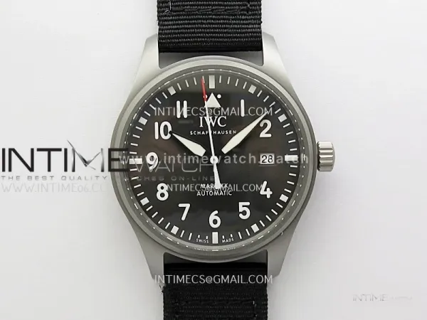 Pilot Mark XX IW3282 Ti M+F 1:1 Best Edition Gray Dial on Black Nylon Strap MIYOTA 9015 (Free rubber straps)