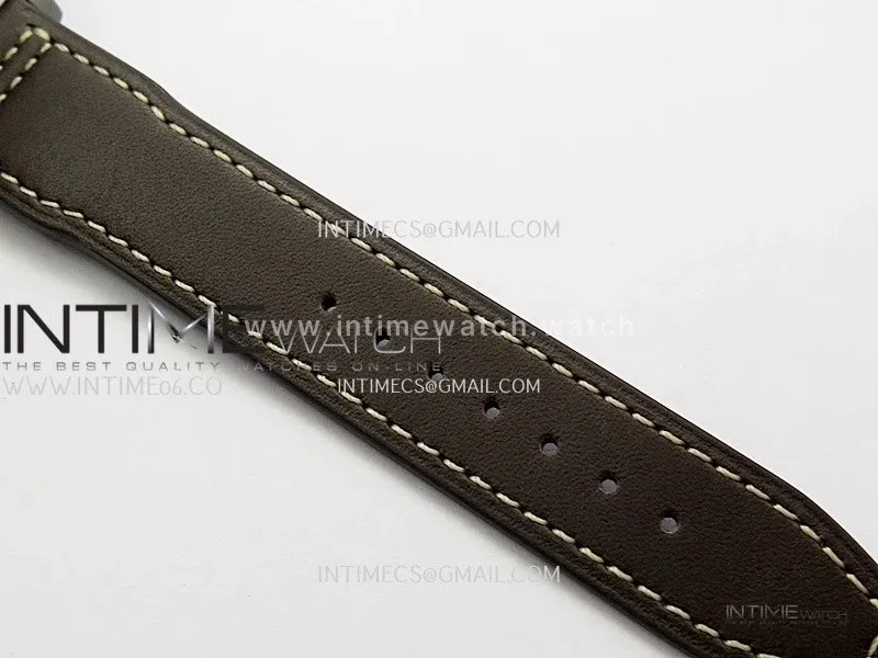 Mark XVIII IW327006 Titanium MZF 1:1 Best Edition Black Dial On Brown Leather Strap A2892