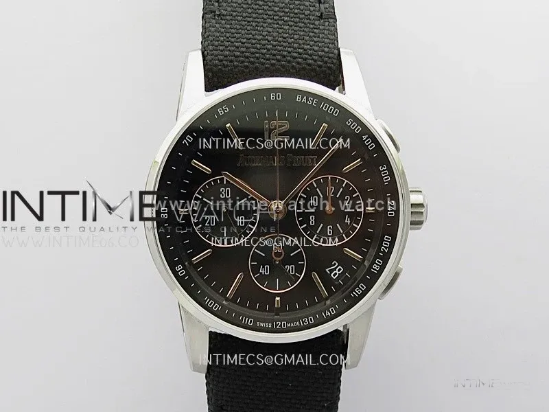 Code 11.59 Chrono 26393 SS/RG APPF Best Edition Black Dial on Black Nylon Strap A4401