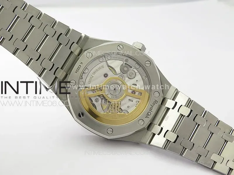 Royal Oak 41mm 15500 SS ZF 1:1 Best Edition Blue Textured Dial on SS Bracelet SA4302 Super Clone V3