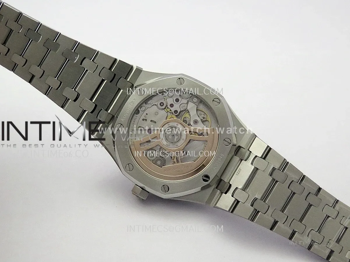 Royal Oak 41mm 15500 SS JF 1:1 Best Edition Blue Dial On SS Bracelet Super Clone DD4302 (Free Sprung Look)