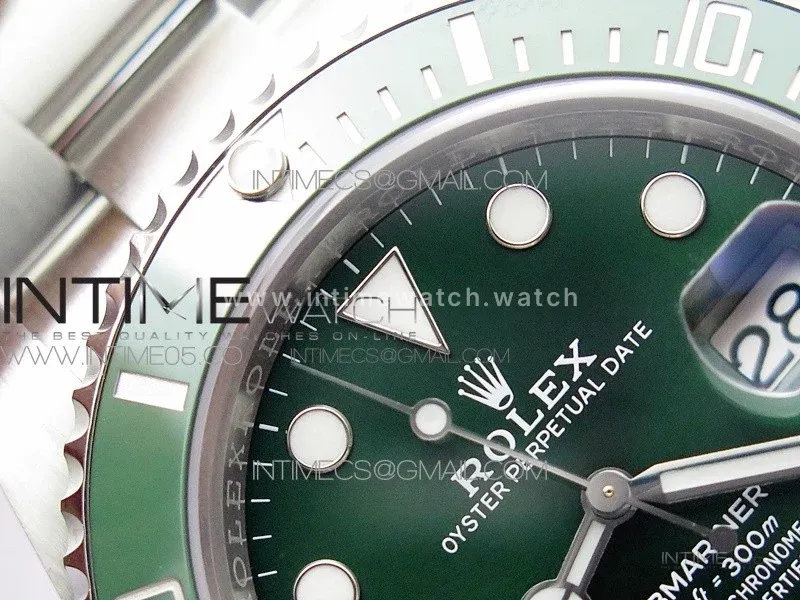 Submariner 116610 LV Green Ceramic ZRF 1:1 Best Edition on SS Bracelet VR3135 (CF Bezel)