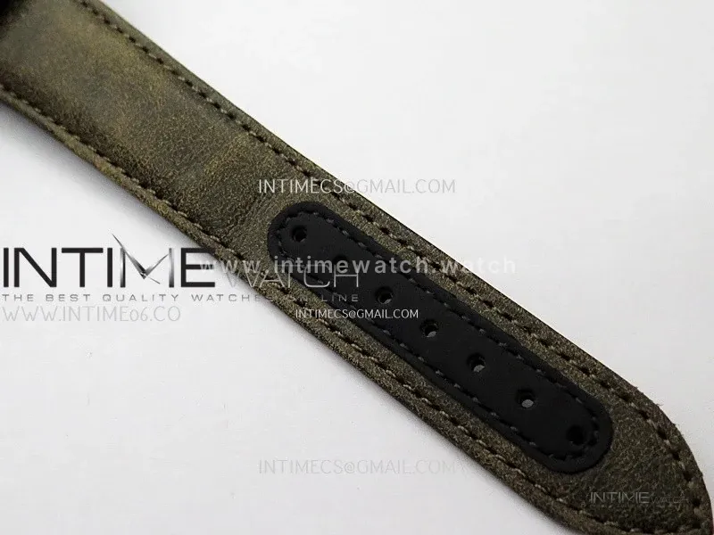 Speedmaster “Dark Side of The Moon” Real Ceramic N1F 1:1 Best Edition Vintage Black on Brown Leather Strap A9300