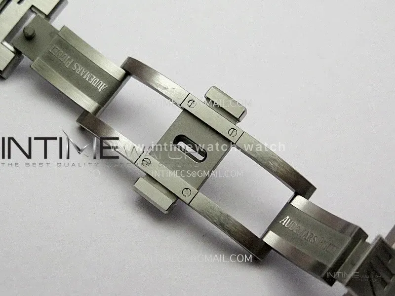 Royal Oak 41mm 15510 SS VSF 1:1 Best Edition Blue Textured Dial On SS Bracelet Super Clone DD4302