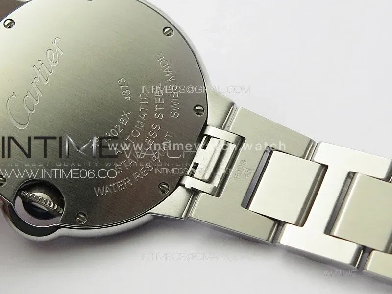 Ballon Bleu 33mm SS 3KF 1:1 Best Edition Pink Textured Dial on SS Bracelet A076