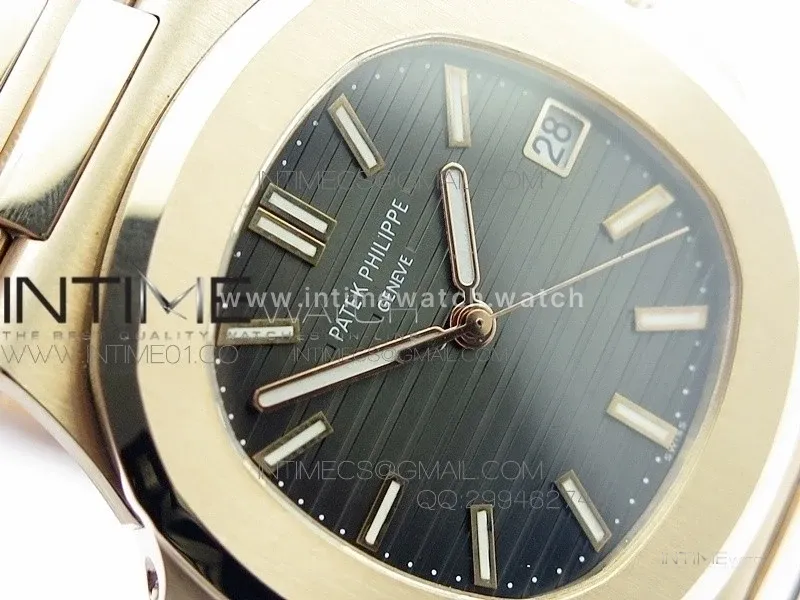 Nautilus Jumbo 5711 RG BP 1:1 Best Edition Gray Textured Dial on RG Bracelet MIYOTA 9015