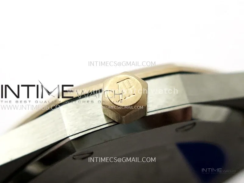 Lady Royal Oak 33mm 67651 Diamonds bezel SS/RG ZF 1:1 Best Edition White Textured Dial on SS Bracelet RONDA Quartz
