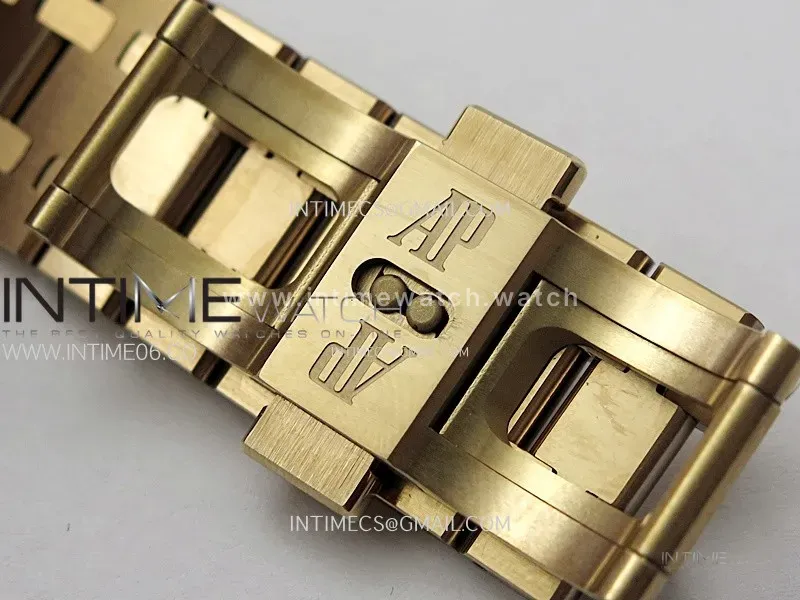 Royal Oak 41mm Skeleton 15407 RG ZF 1:1 Best Edition Skeleton Dial on RG Bracelet A3132