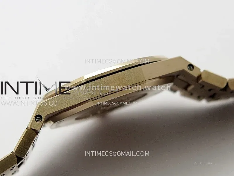 Lady Royal Oak 33mm 67651 RG ZF 1:1 Best Edition White Textured Dial on RG Bracelet RONDA Quartz