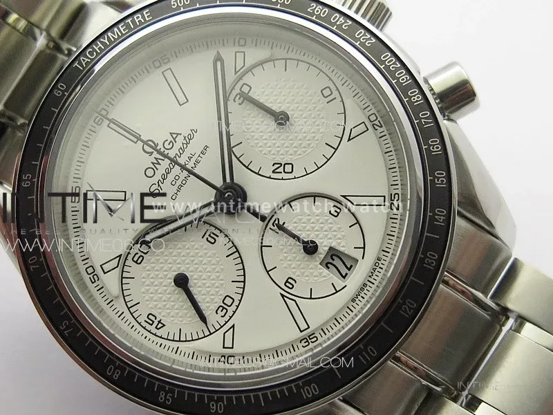 Speedmaster SS HRF 1:1 Best Edition White Dial on SS Bracelet A7750