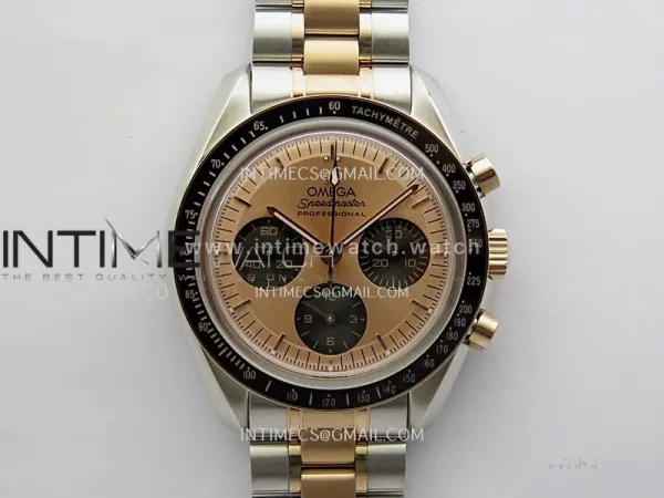 Speedmaster Professional SS/RG N1F Best Edition RG Dial Black Subdial On SS/RG Bracelet Asian 3861