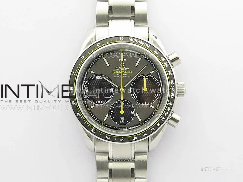Speedmaster SS HRF 1:1 Best Edition Gray Dial on SS Bracelet A7750