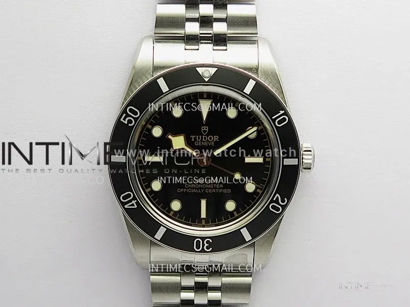 Heritage Black Bay M79000N 37mm SS ZF 1:1 Best Edition Black Dial Black Bezel On Jubilee Bracelet A2824