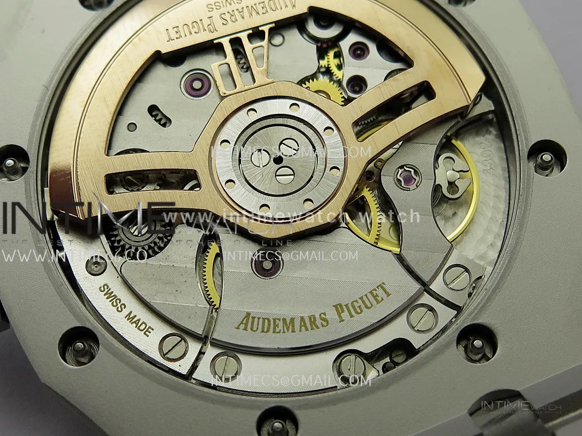 Royal Oak 41mm 15510 SS JF 1:1 Best Edition Blue Dial On SS Bracelet Super Clone DD4302 (Free Sprung Look)