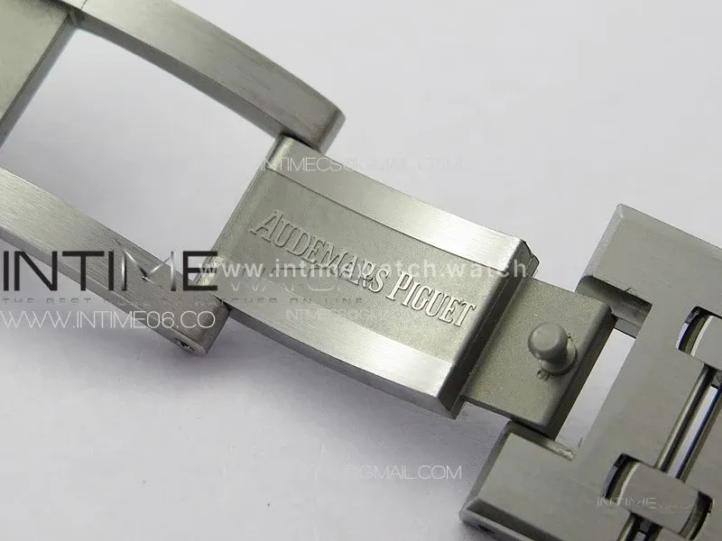 Royal Oak 41mm 15400 SS ZF 1:1 Best Edition Silver Textured Dial on SS Bracelet SA3120 Super Clone
