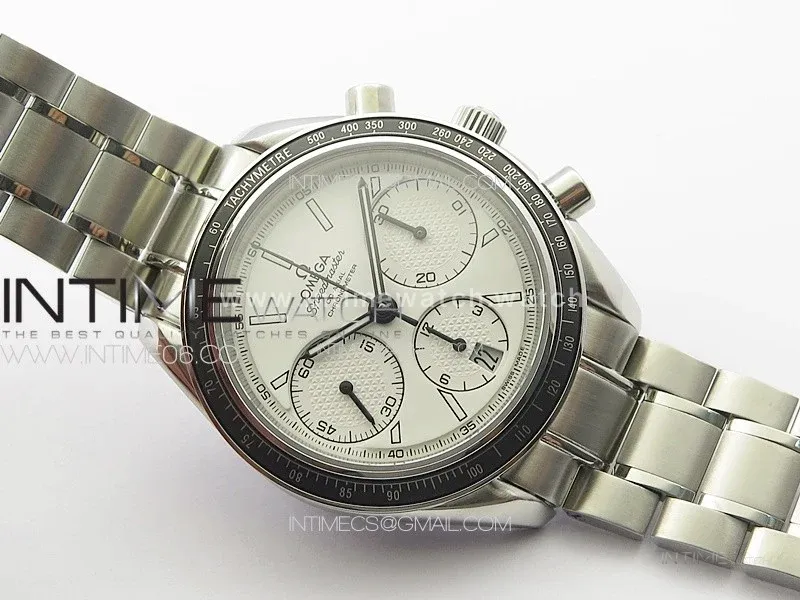 Speedmaster SS HRF 1:1 Best Edition White Dial on SS Bracelet A7750