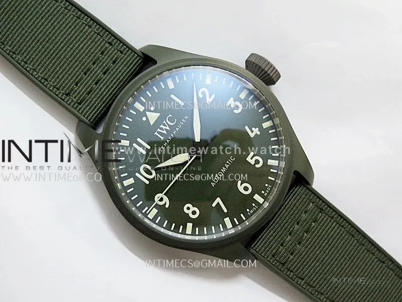 Big Pilot’s Watch 43 IW329802 Top Gun Edition Woodland on Camo Strap