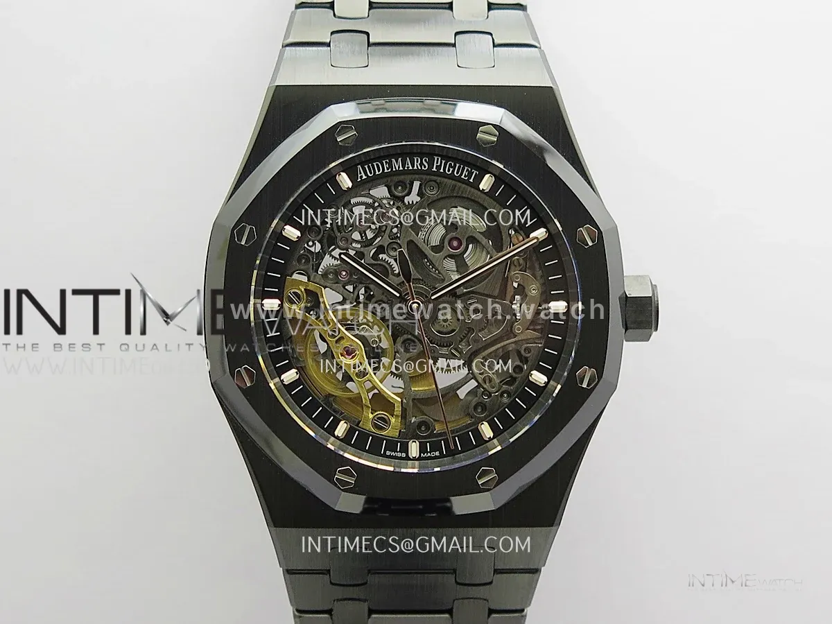 Royal Oak 41mm Openworked Ceramic 15416CE THBF 1:1 Best Edition On Ceramic Bracelet Super Clone 3132 (Free Sprung Look)