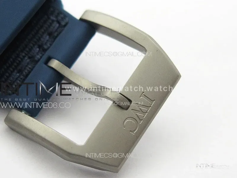 Mark XVIII IW328101 Blue Ceramic M+F 1:1 Best Edition Blue Dial on Blue Nylon Strap A2892