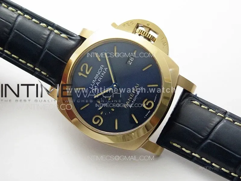 PAM1112 Luminor Marina Goldtech™ Sole Blu 44mm