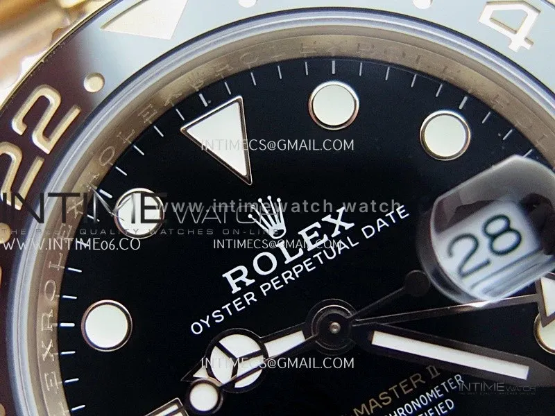 GMT-Master II 126715 CHNR Gain Weight QF 1:1 Best Edition Black Dial On RG Oyster Bracelet Super Clone SH3285 CHS (Free Sprung)
