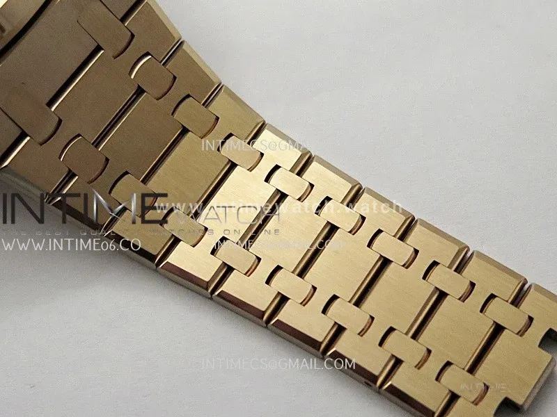Royal Oak 15510 Gain Weight RG DDF 1:1 Best Edition Black Dial On RG Bracelet Super Clone DD4302
