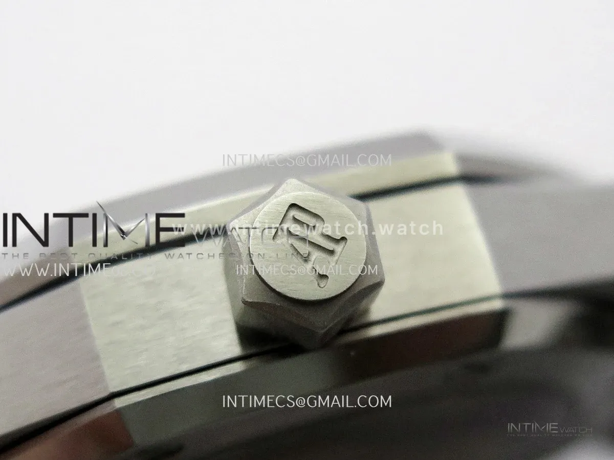 Royal Oak 41mm 15510 SS JF 1:1 Best Edition Blue Dial On SS Bracelet Super Clone DD4302 (Free Sprung Look)