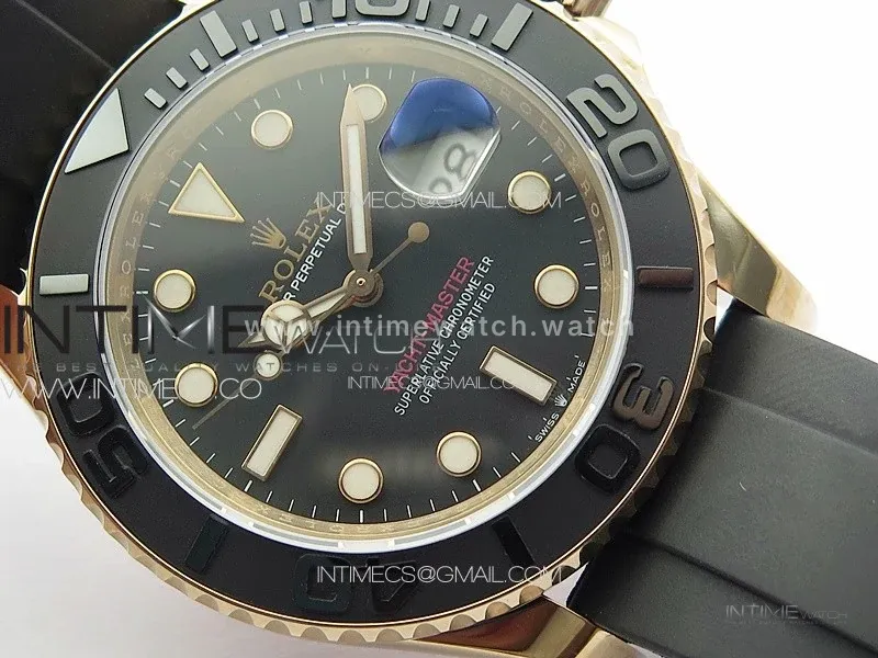 Yacht-Master 116655 Everose Gold (Baselworld 2015) on Oysterflex Strap