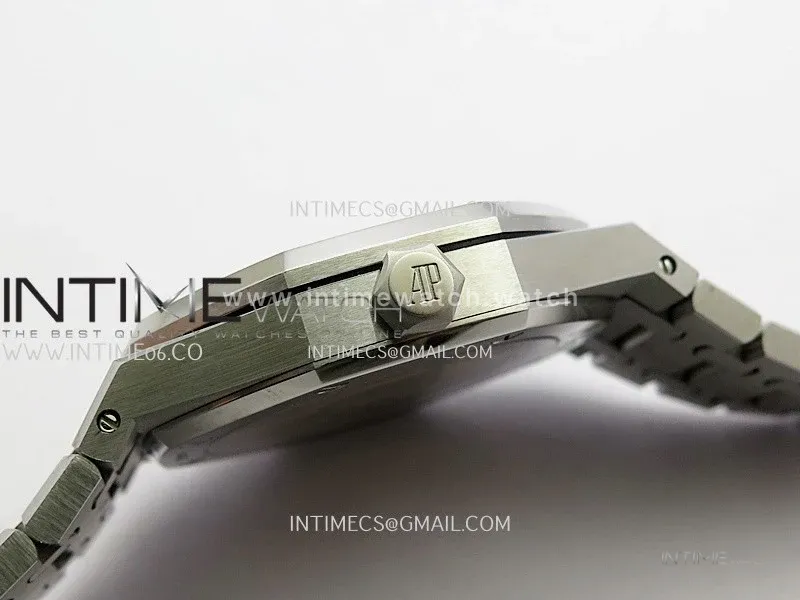 Royal Oak 41mm 15500 SS ZF Free Sprung V4 1:1 Best Edition Blue Textured Dial On SS Bracelet Super Clone A4302