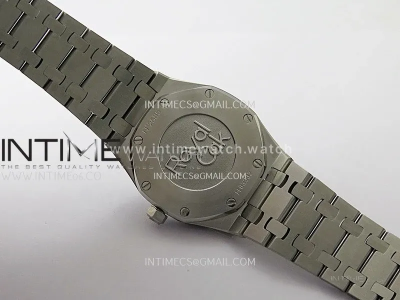 Lady Royal Oak 33mm 67651 SS/Diamond Bezel A7F 1:1 Blue Textured Dial on SS Bracelet Ronda Quartz to AP Cal.2713