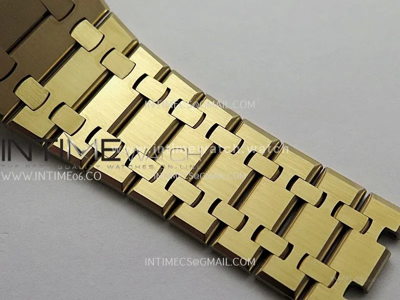 Royal Oak 41mm 15500 RG V2 ZF 1:1 Best Edition Black Textured Dial on SS Bracelet Super Clone SH4302