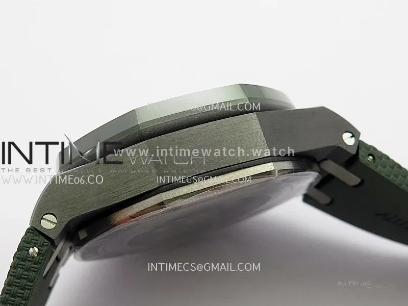 Royal Oak Offshore 44mm Black Ceramic JF 1:1 Best Edition Black Dial On Black Rubber Strap A3126