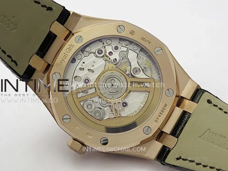 Royal Oak 41mm 15510 Gain Weight V2 DDF 1:1 Best Edition Black Dial On Black Leather Strap Super Clone DD4302