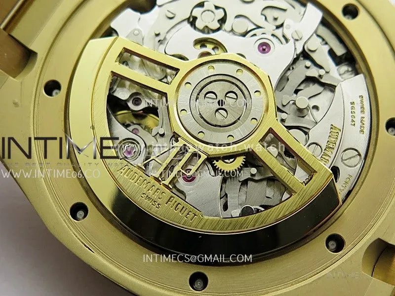 Royal Oak Chrono 26240 Frosted YG Gain Weight V2 DDF 1:1 YG Dial Black SubDial YG Bracelet Super Clone DD4401 (SW Dial)