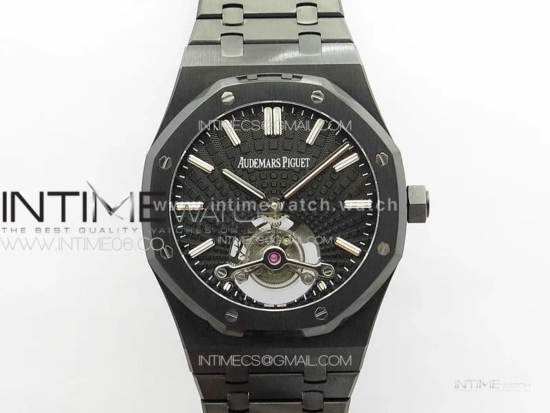 Royal Oak 41mm Tourbillon DLC BBS Best Edition Black Dial on DLC Bracelet