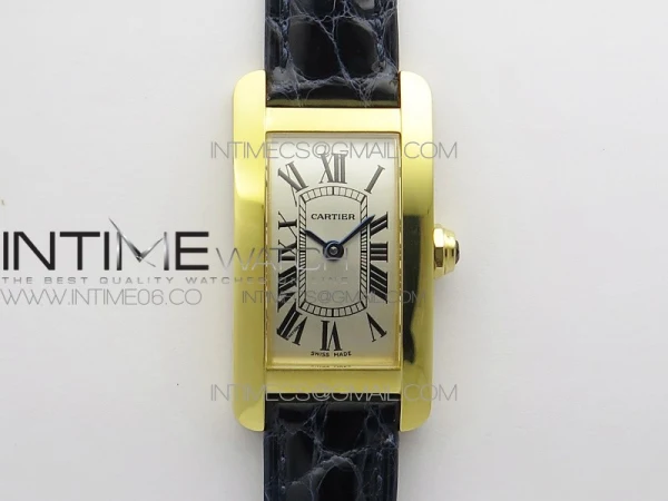 Tank WJTA0029 29mm 8848F YG Silver Dial on Black Croco Strap Ronda Quartz
