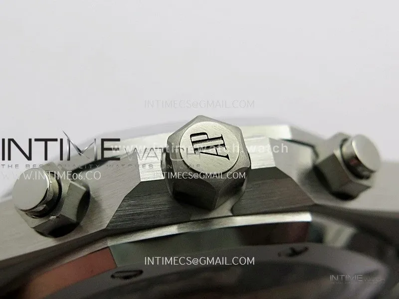 Royal Oak Chrono 26240 SS Gain Weight V2 DDF 1:1 Best Edition Blue Ombre Dial SS Bracelet Super Clone DD4401 (SW Dial)