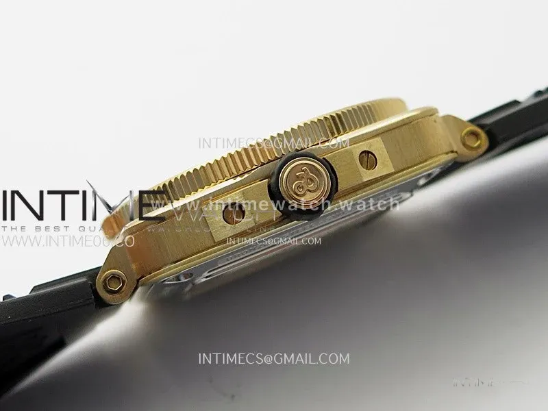 BR 03-92 Diver Ceramic Bezel Bronze B12 1:1 Best Edition Green Dial on Black Rubber Strap A2824 (Free Gray Leather Straps)