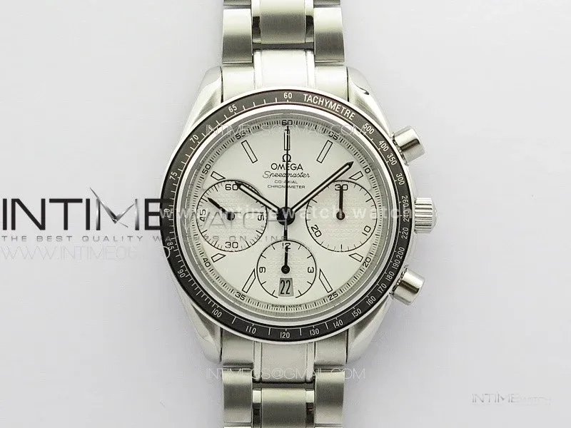 Speedmaster SS HRF 1:1 Best Edition White Dial on SS Bracelet A7750
