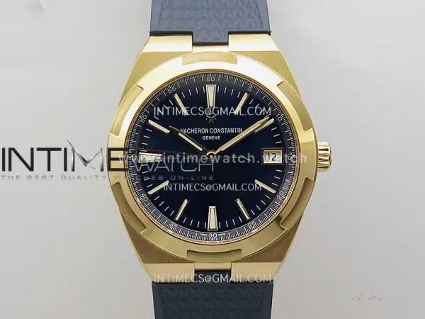 Overseas 4520V RG ZF 1:1 Best Edition Blue Dial on Blue Rubber Strap A5100