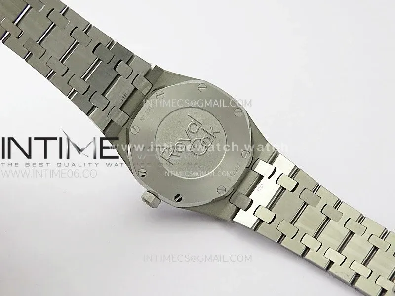 Lady Royal Oak 33mm 67651 Diamonds SS ZF 1:1 Best Edition Purple Textured Dial on SS Bracelet RONDA Quartz