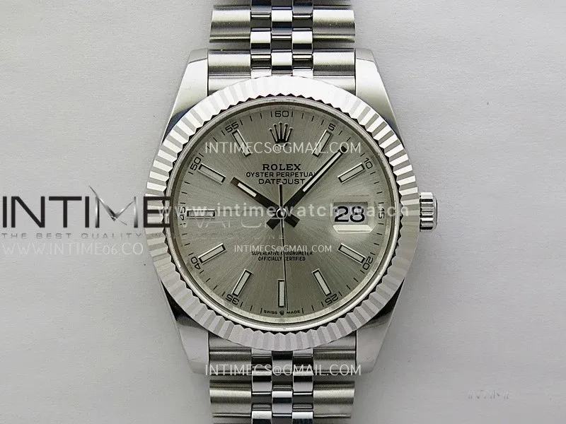 DateJust 126334 904L SS JDF 1:1 Best Edition Silver Dial Stick Markers on Jubilee 904L SS Bracelet