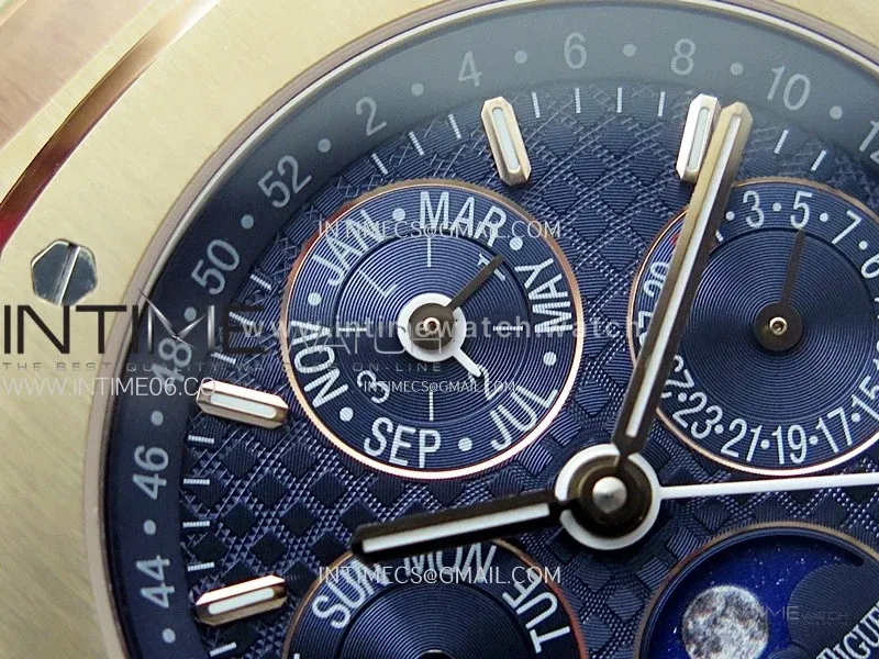Royal Oak 41mm Complicated 26574 RG BBS Best Edition Blue Dial on RG Bracelet A5134