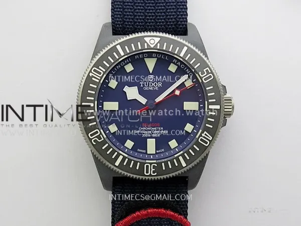 Pelagos M25707KN/24-0001 Carbon M+F 1:1 V4 Best Edition Blue dial Black Bezel on Nylon Strap Miyota 8N-24