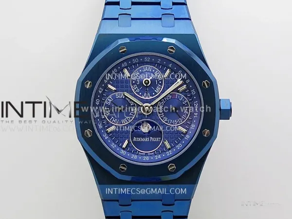 Royal Oak 41mm Perpetual Calendar 26579CE Blue SS BBS Best Edition on Blue SS Bracelet A5134