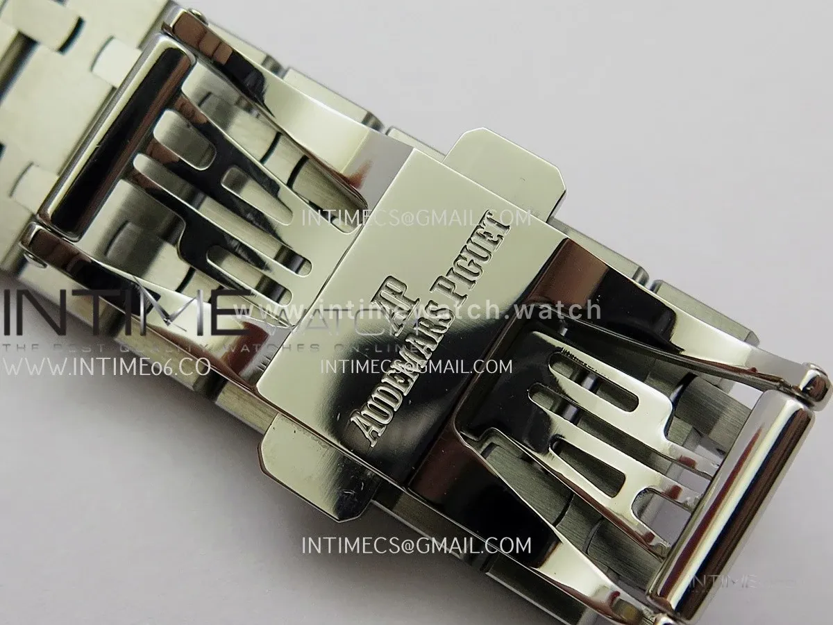 Royal Oak 39mm 15300 SS ZF 1:1 Best Edition Black Textured Dial on SS Bracelet SA3120 Super Clone