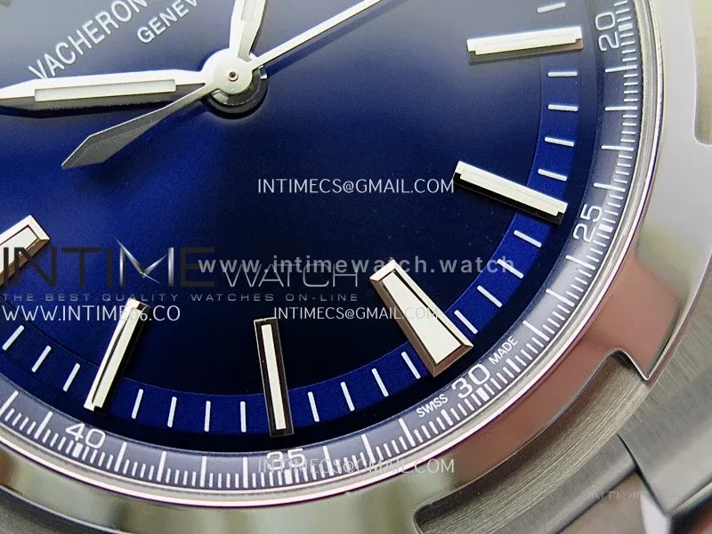 Overseas 4500V SS ZF 1:1 Best Edition Blue Dial on SS Bracelet A5100