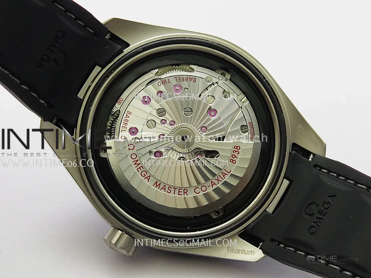 Aqua Terra 150M World Time 24 Hours Ti/Ceramic VRS 1:1 Gray Dial On Black Rubber Strap Super Clone 8938