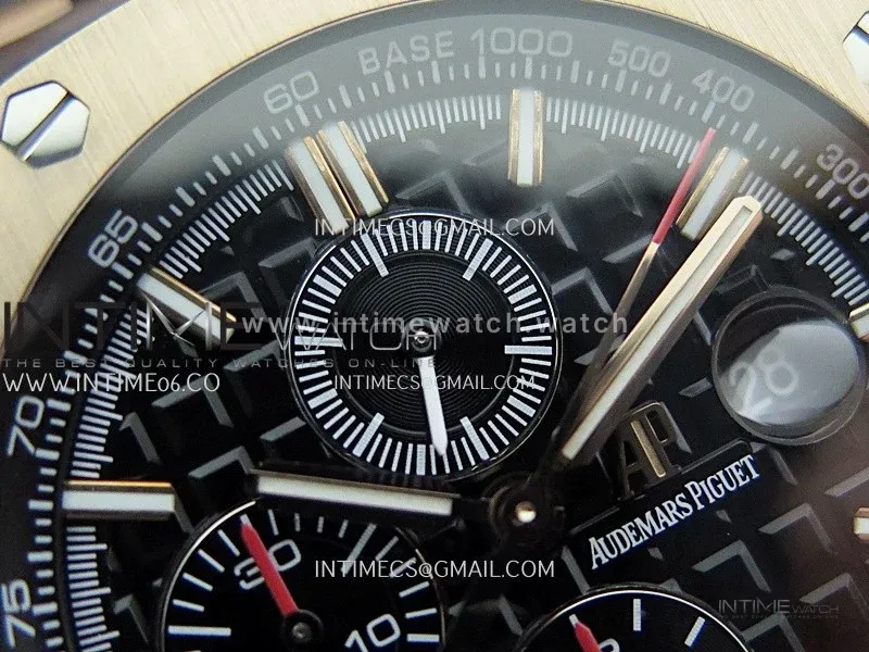 Royal Oak Offshore 44mm Carbon JF 1:1 Best Edition Dark Black Dial On Black Rubber Strap A3126